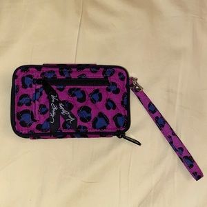 Vera Bradley Crossbody Wallet Leopard Print